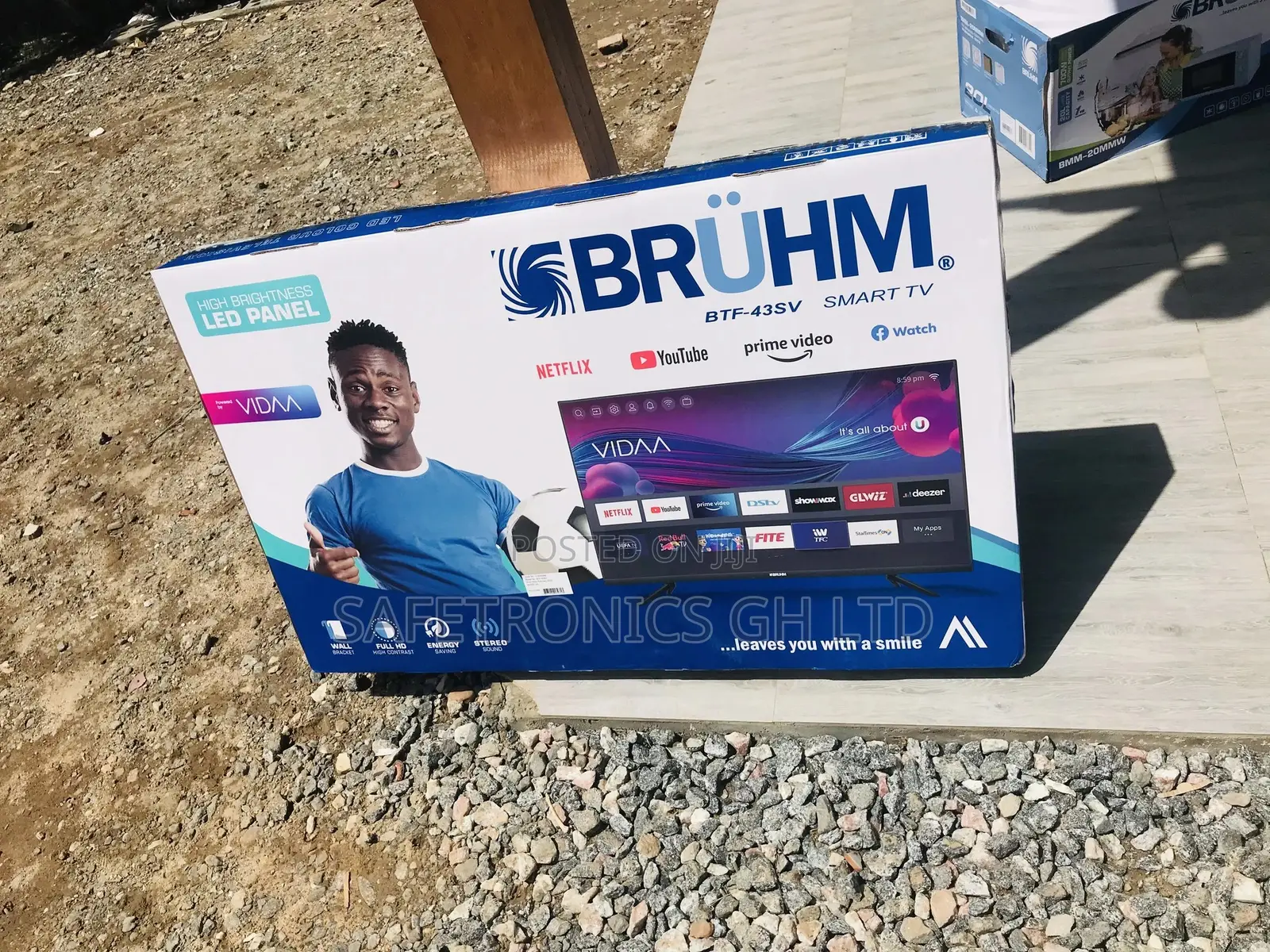 New BTF-43SV Glossy LED Bruhm 43 Inches Smart Tv 