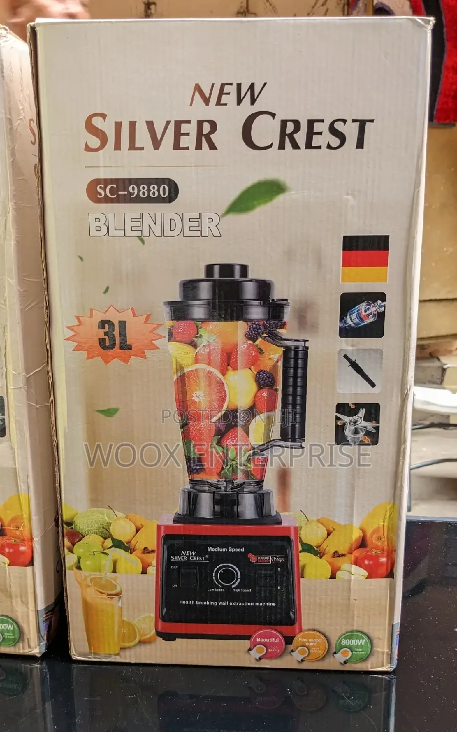 Silver Crest Blender (3ls) Double Cup