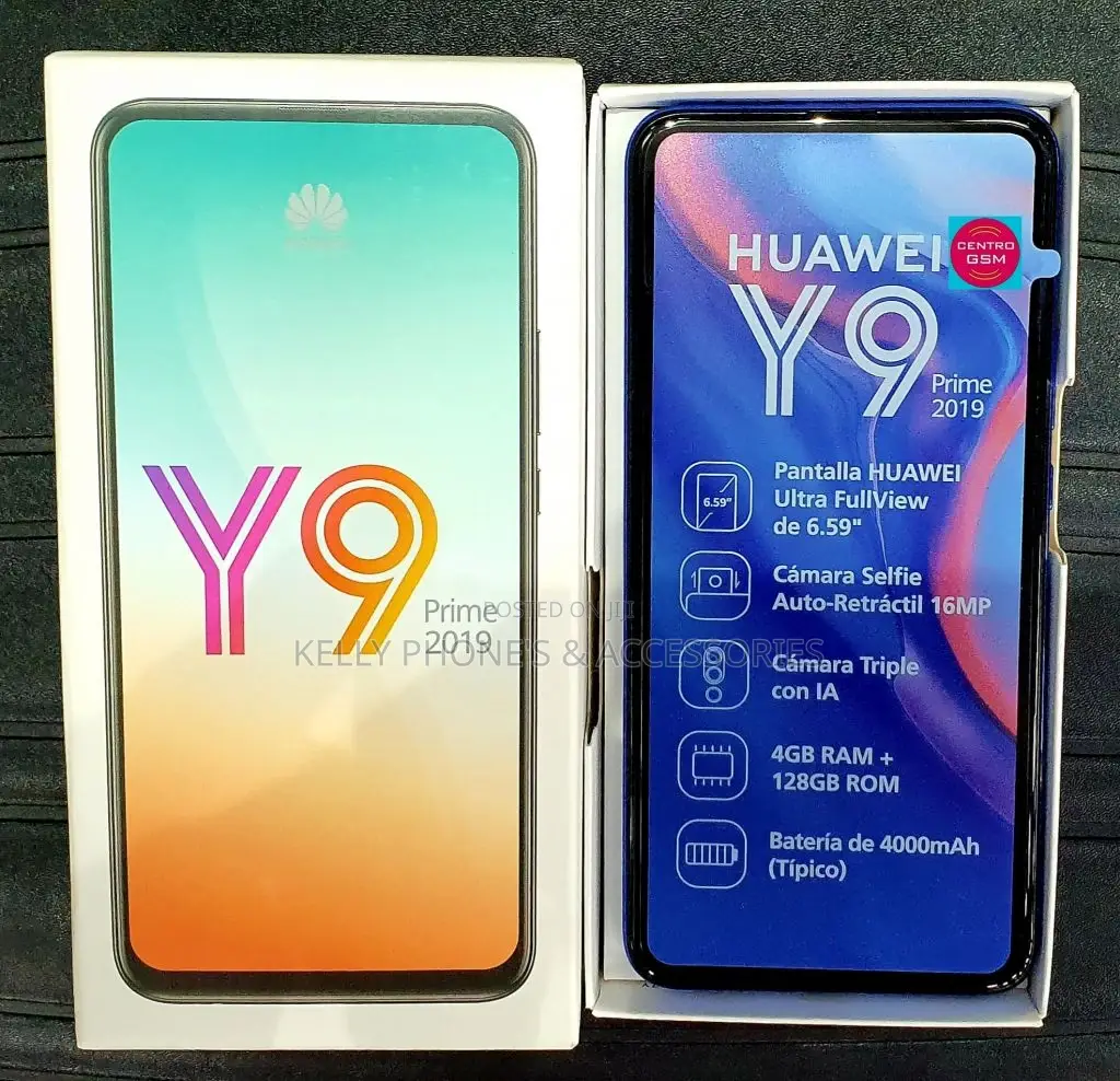 New Huawei Y9 Prime 2019 128 GB Black
