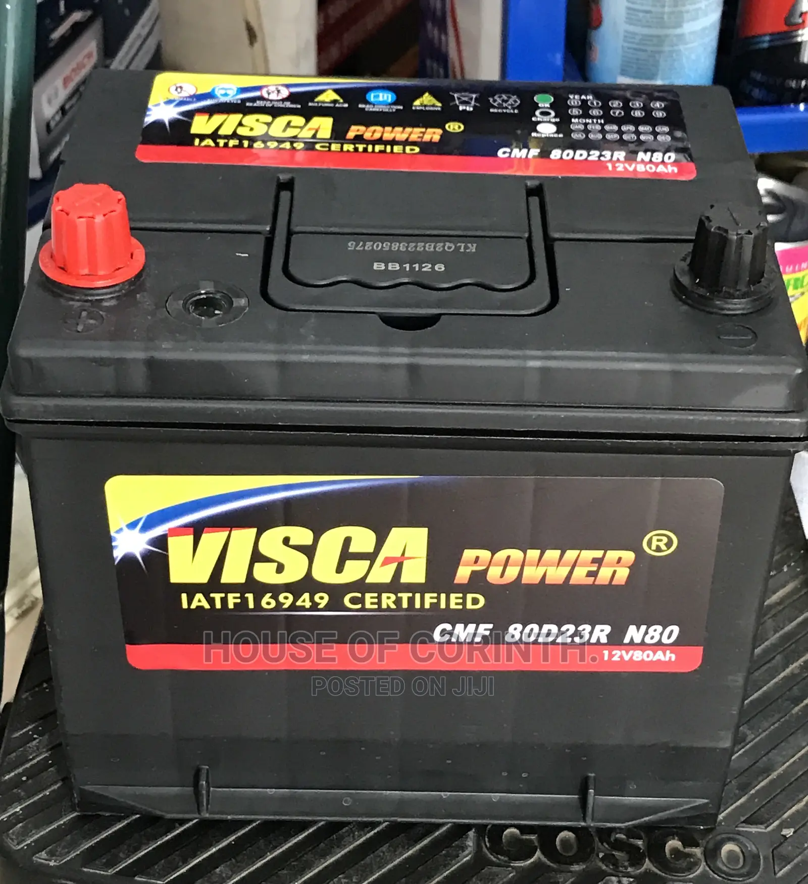 15 Plates Battery 80ah - Visca