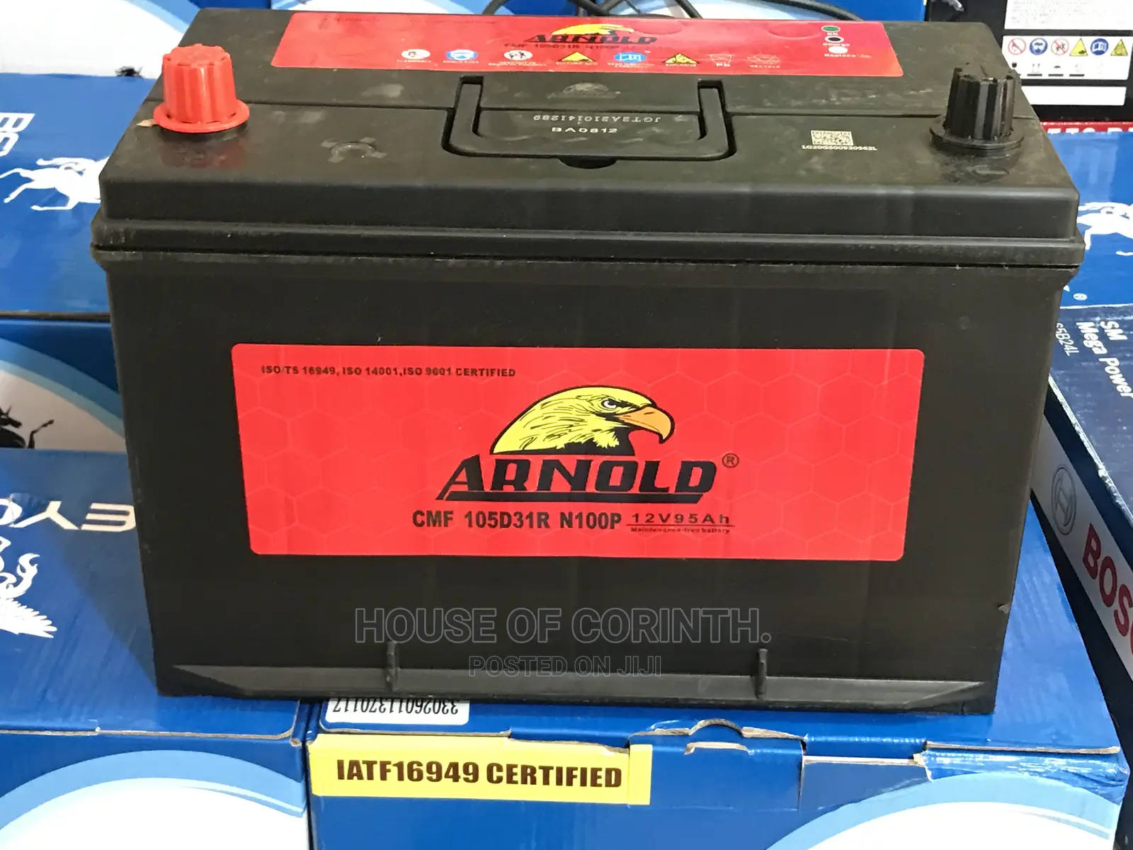 17 Plates (95ah) Battery - Arnold (Right Left Polarities)