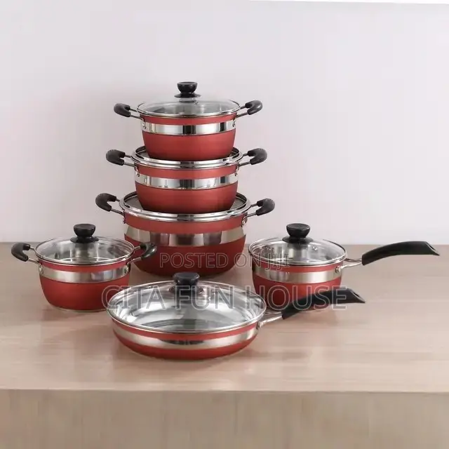 12pcs Stainless Steel Family Cookware