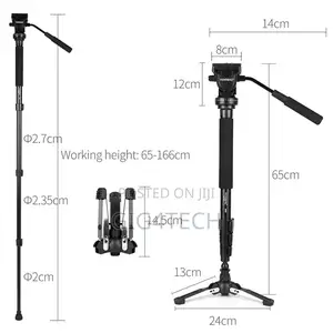 YUNTENG VCT-588 Tripod Monopod Extendable Telescoping