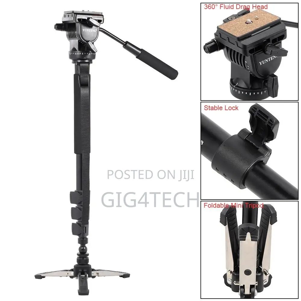 YUNTENG VCT-588 Tripod Monopod Extendable Telescoping