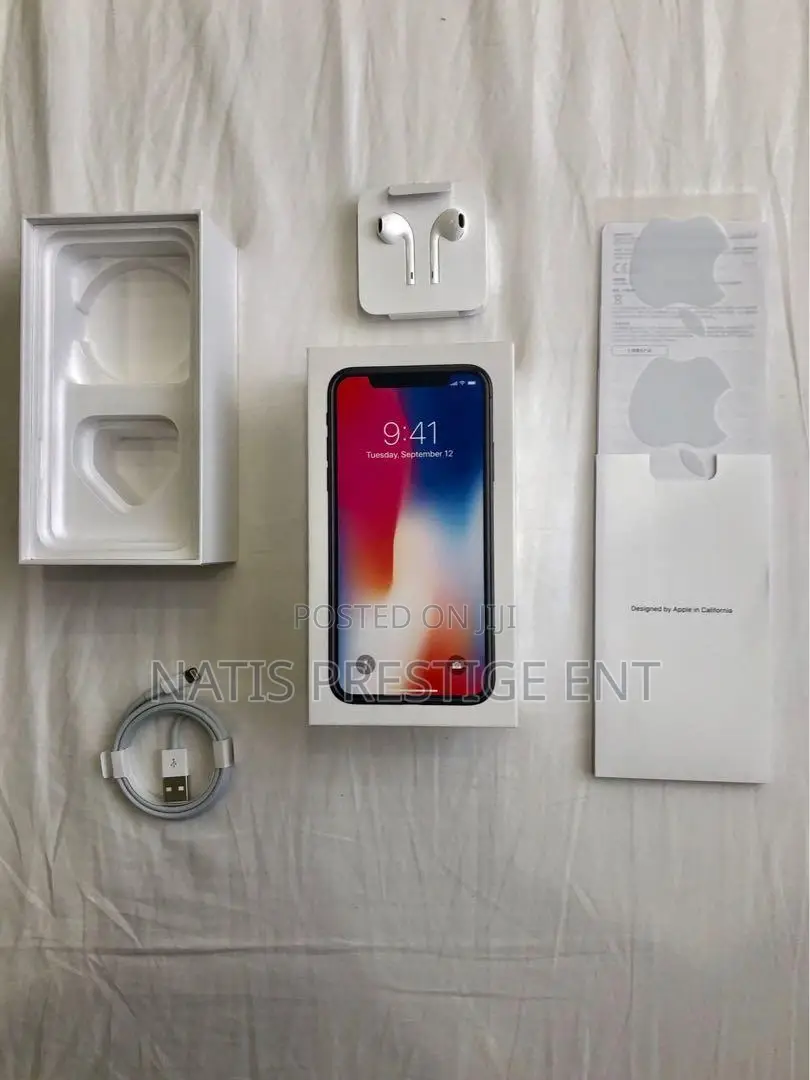 New Apple iPhone X 256 GB Black