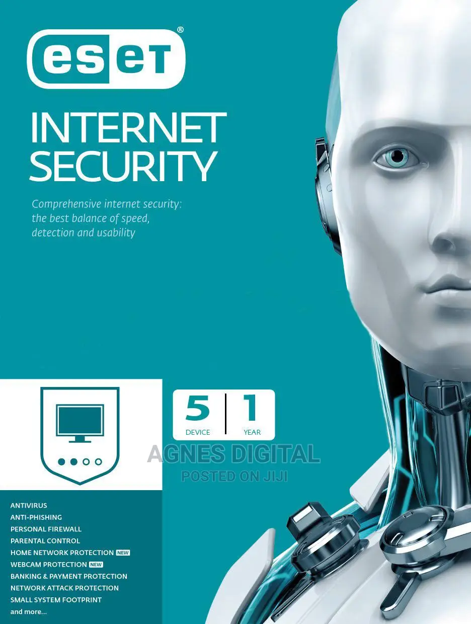 ESET Internet Security 5 Devices 1 Year Win/Mac/Android/Ios