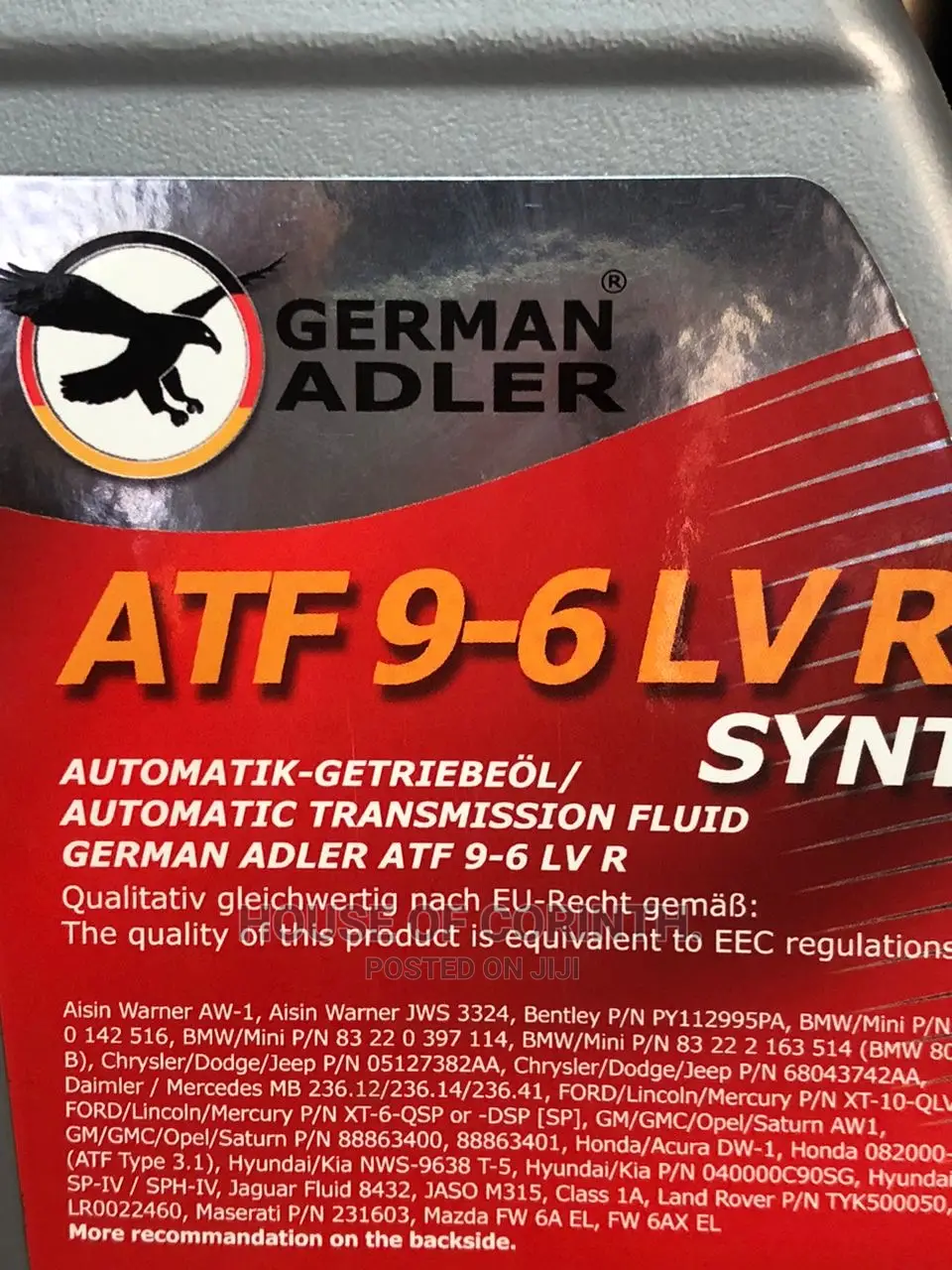 Atf Dexron6 Red - German Adler 1l