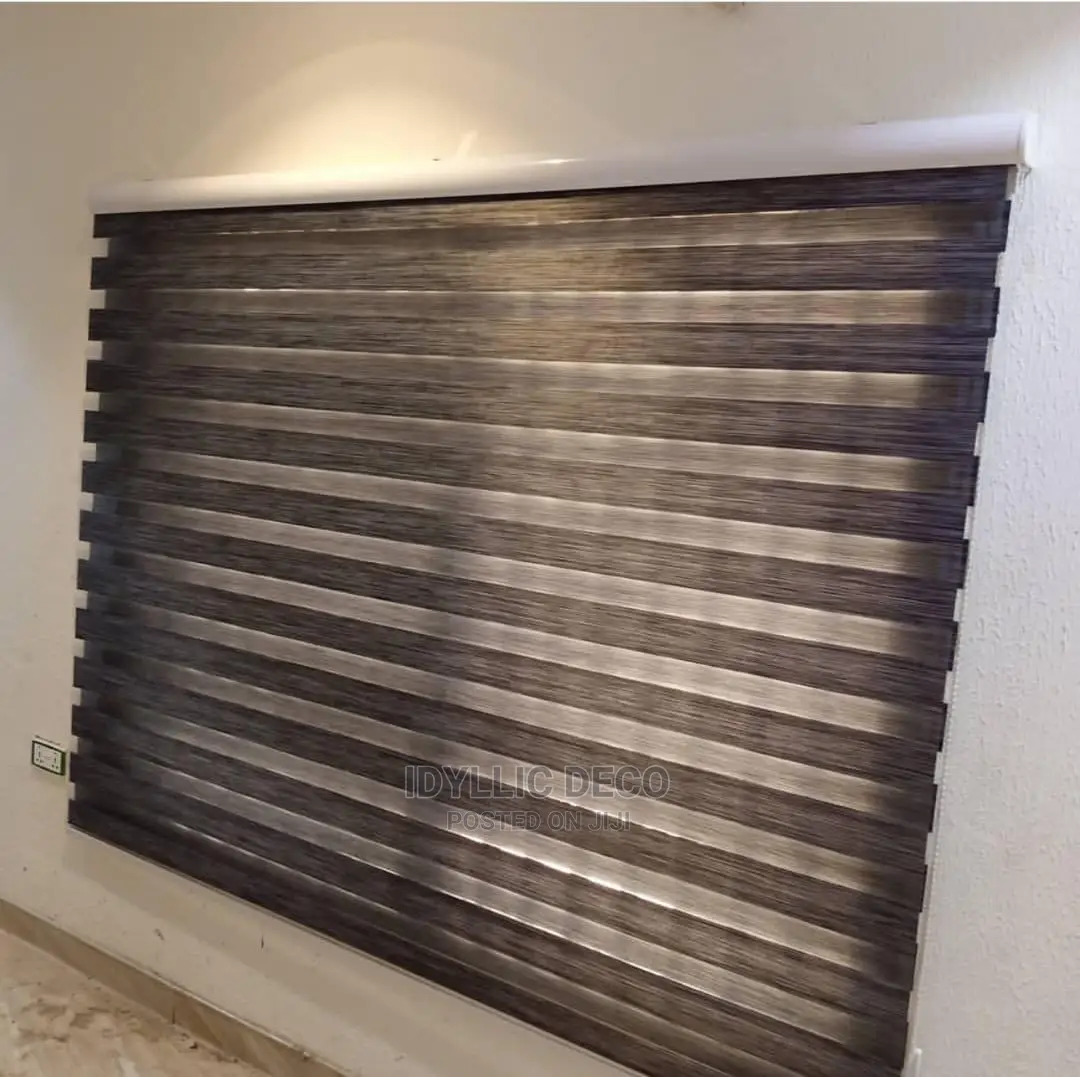 Magnificent Brown Zebra Blinds for Executive Offices, Hotels