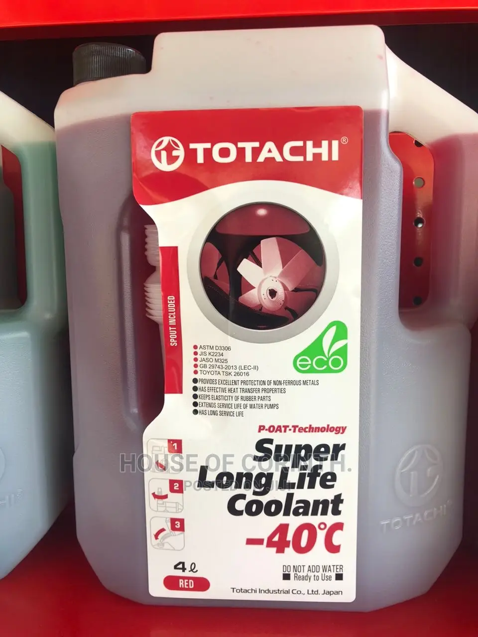 Coolant (Radiator) - TOTACHI Red 4litres