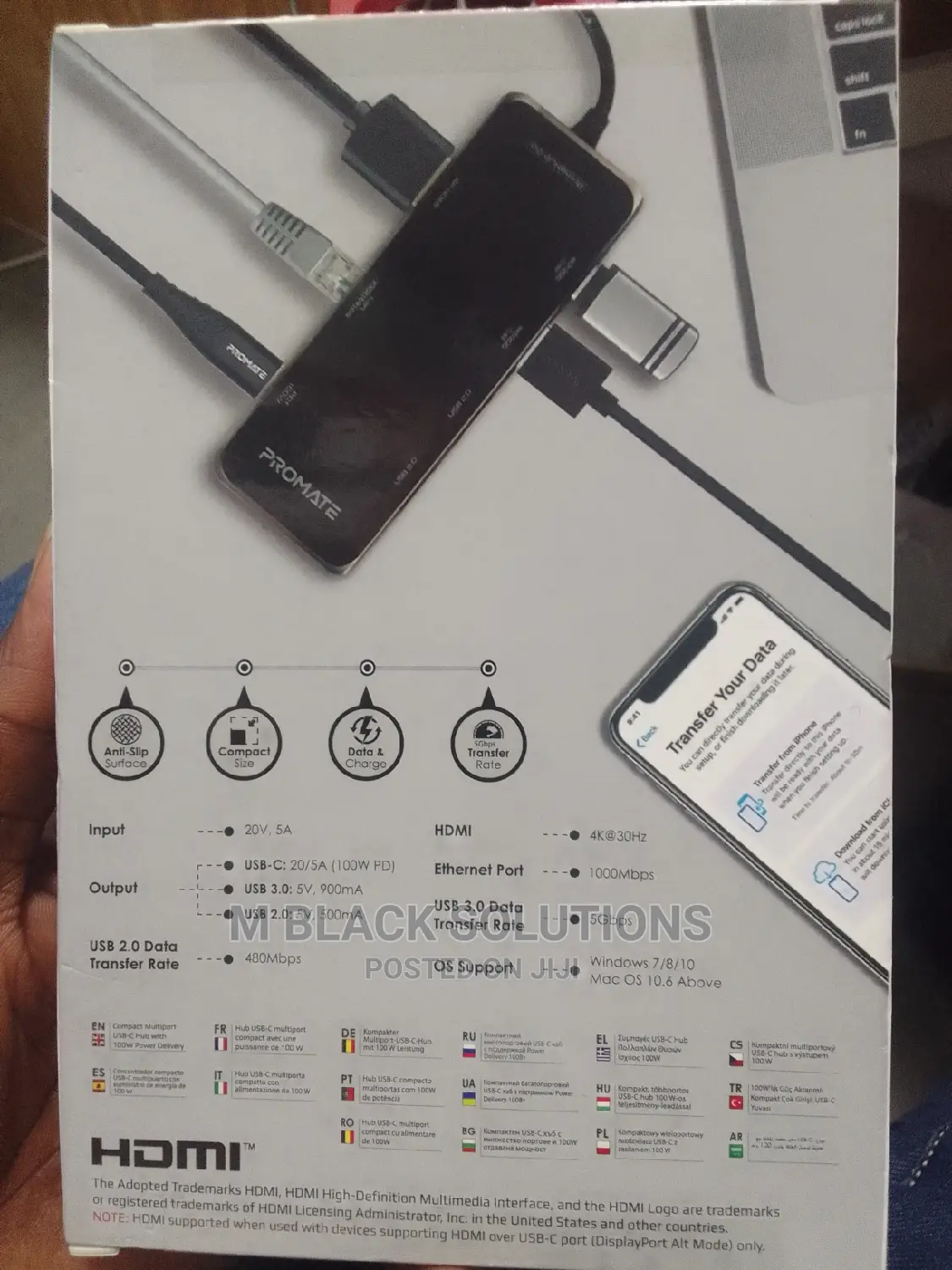 Promate Multiport 9 in 1 Usb C Hub