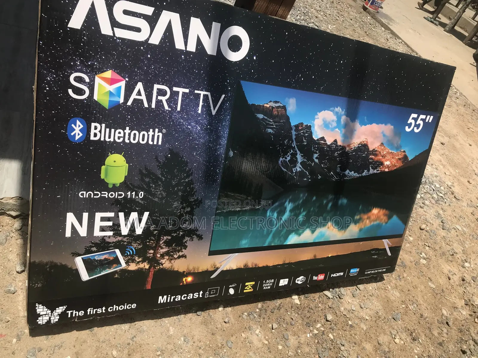 Get Superb Asano 55′′ UHD Smart Satellite TV