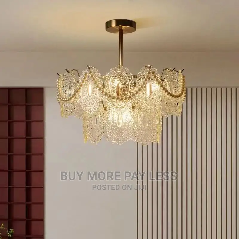 Golden Crystal Chandelier
