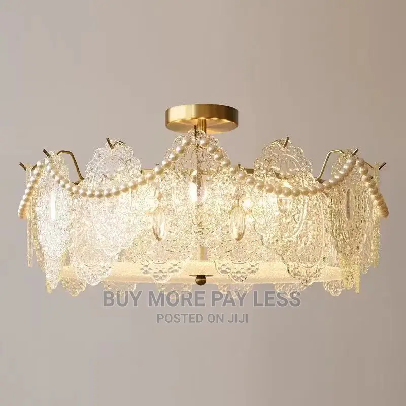 Golden Crystal Chandelier