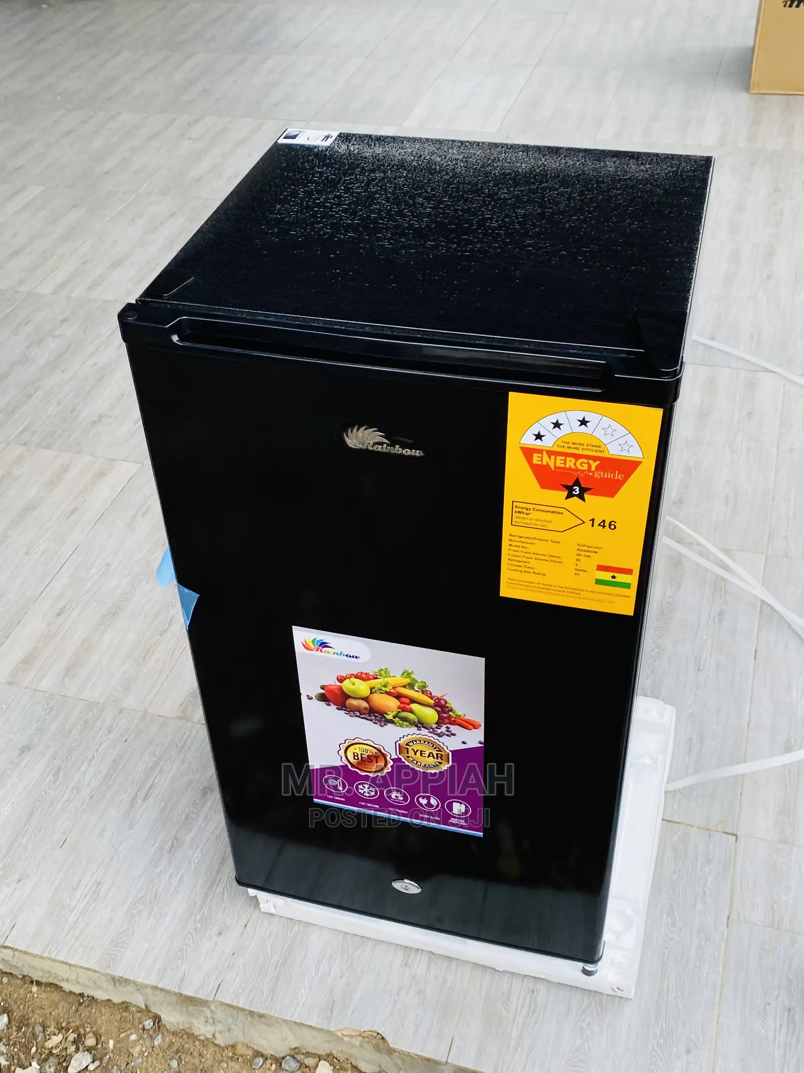 Durable Affordable Rainbow Fridge With Lock Key(PF-111h)