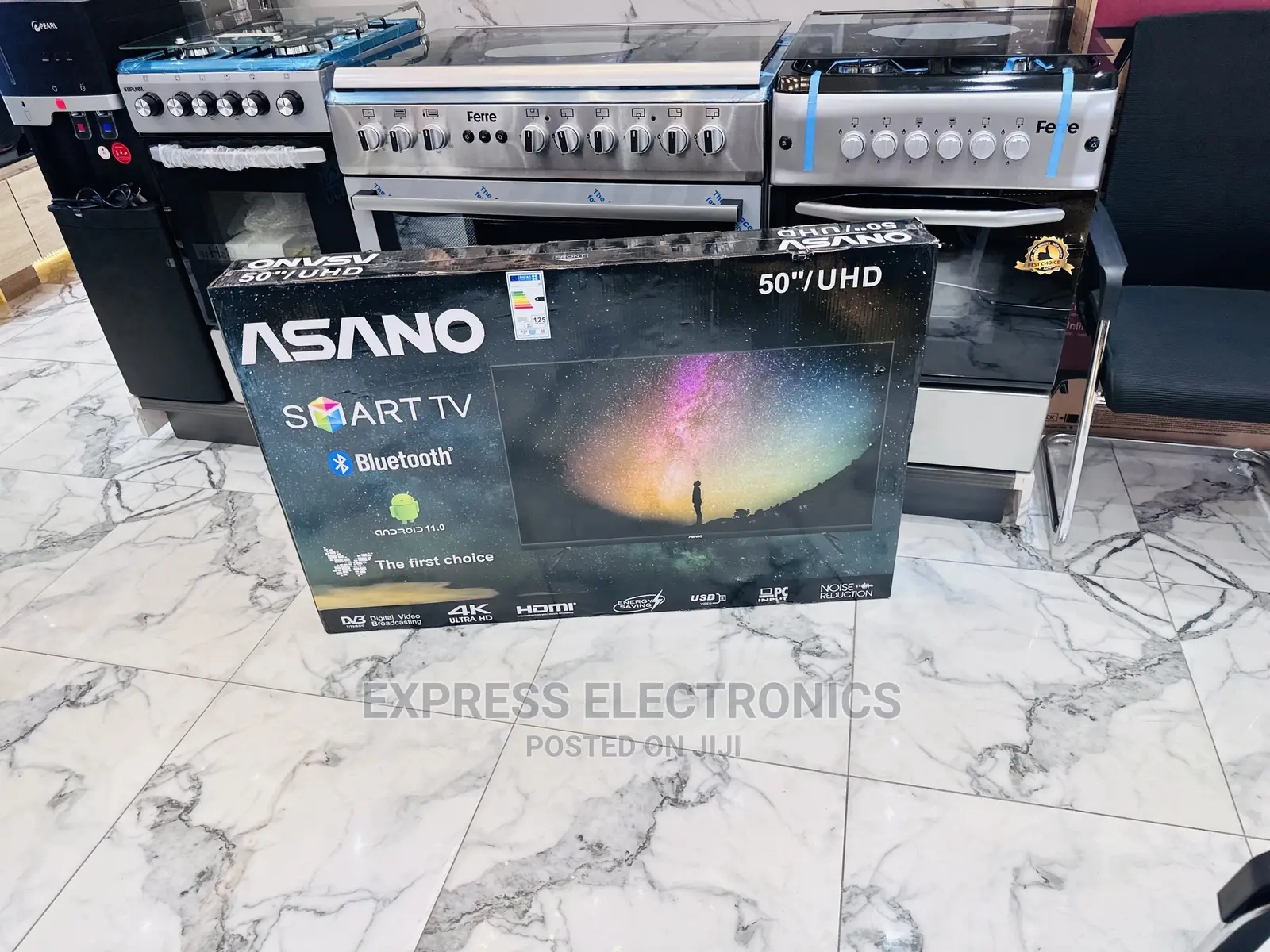 Perfect Sleek Asano 50”Uhd Smart Android Tv