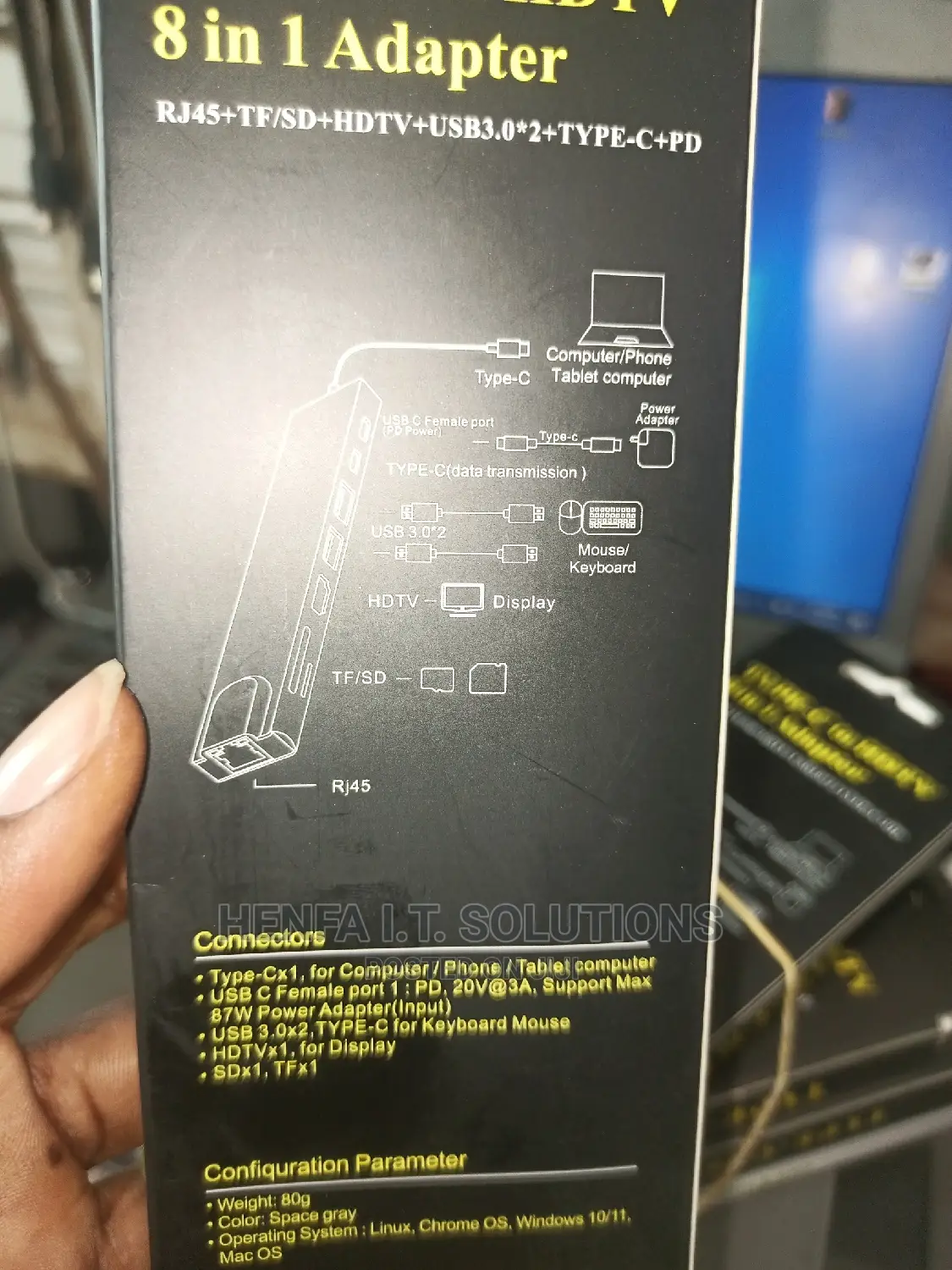 8 in 1 Type C Docking Station