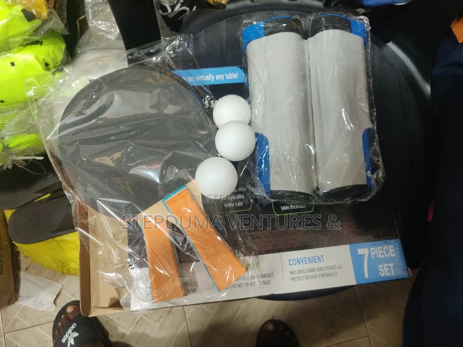 Set of Tennis Racket(Pair Bats) / 3 Balls / Stretchable Nets