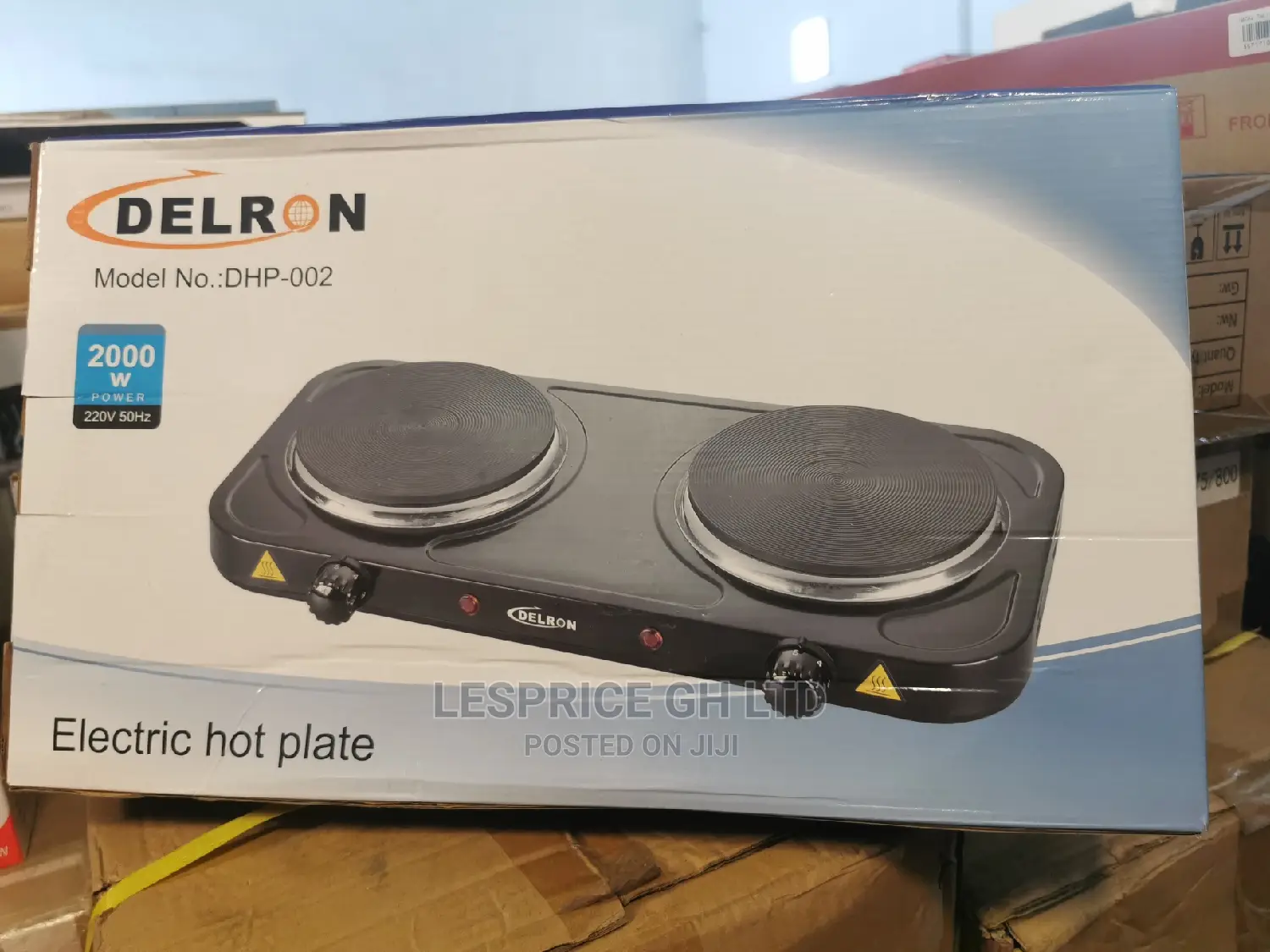 Delron DHP- 2 Burner Hot Plate – 2000W