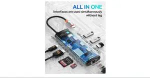 Baseus 8-in-1 Usb C Hub Docking Station, Usb C Adapter.