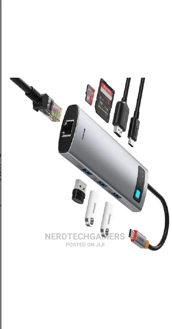 Baseus 8-in-1 Usb C Hub Docking Station, Usb C Adapter.