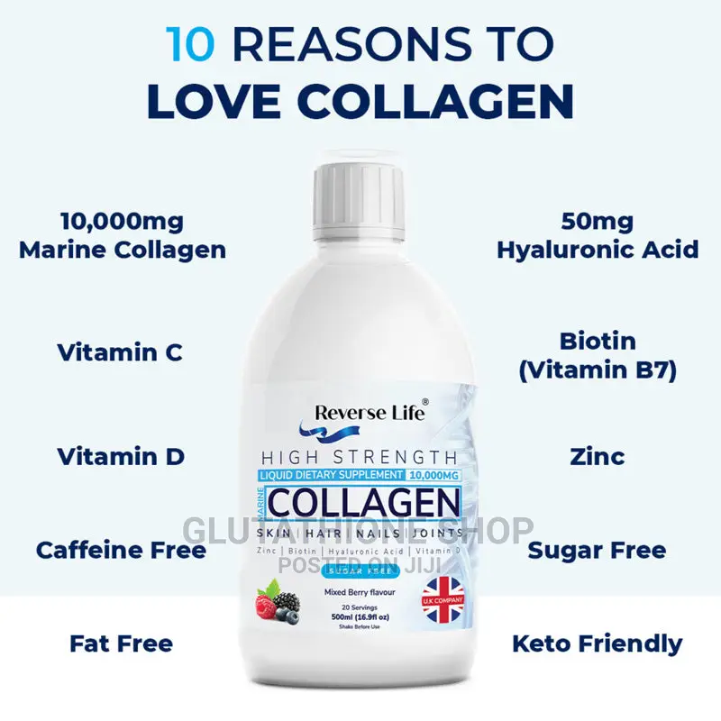 Marine Collagen 10,000mg 500ml (100 Servings)