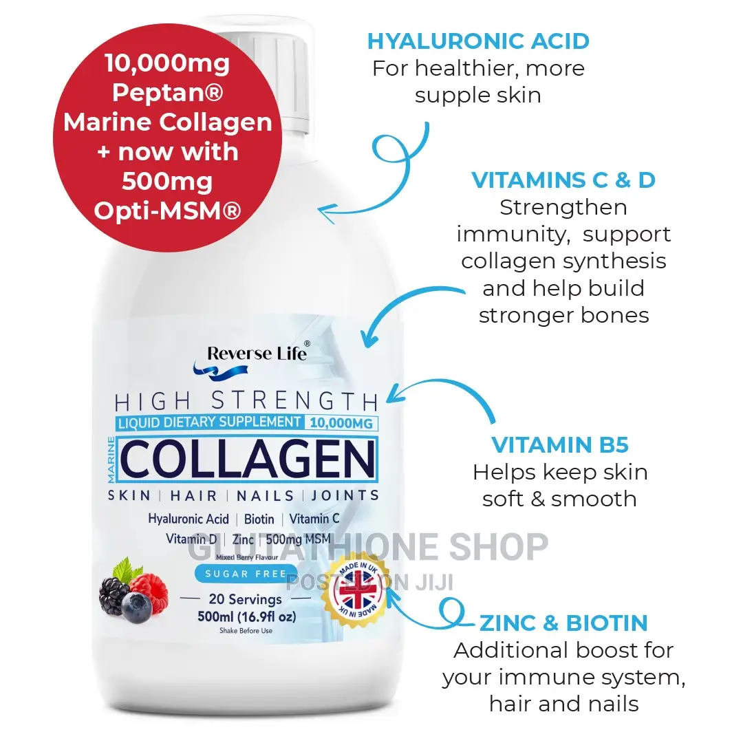 Marine Collagen 10,000mg 500ml (100 Servings)