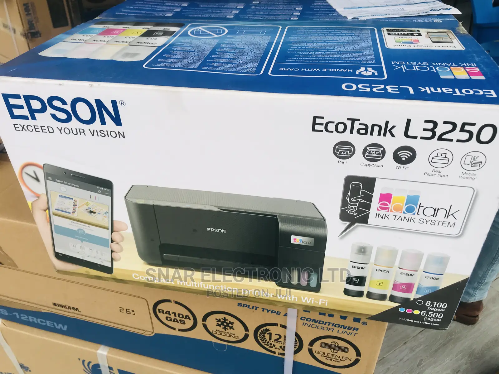 Newly Epson Ecotank L3250 Black WiFi AllinOne Ink Tank in Accra Metropolitan Printers