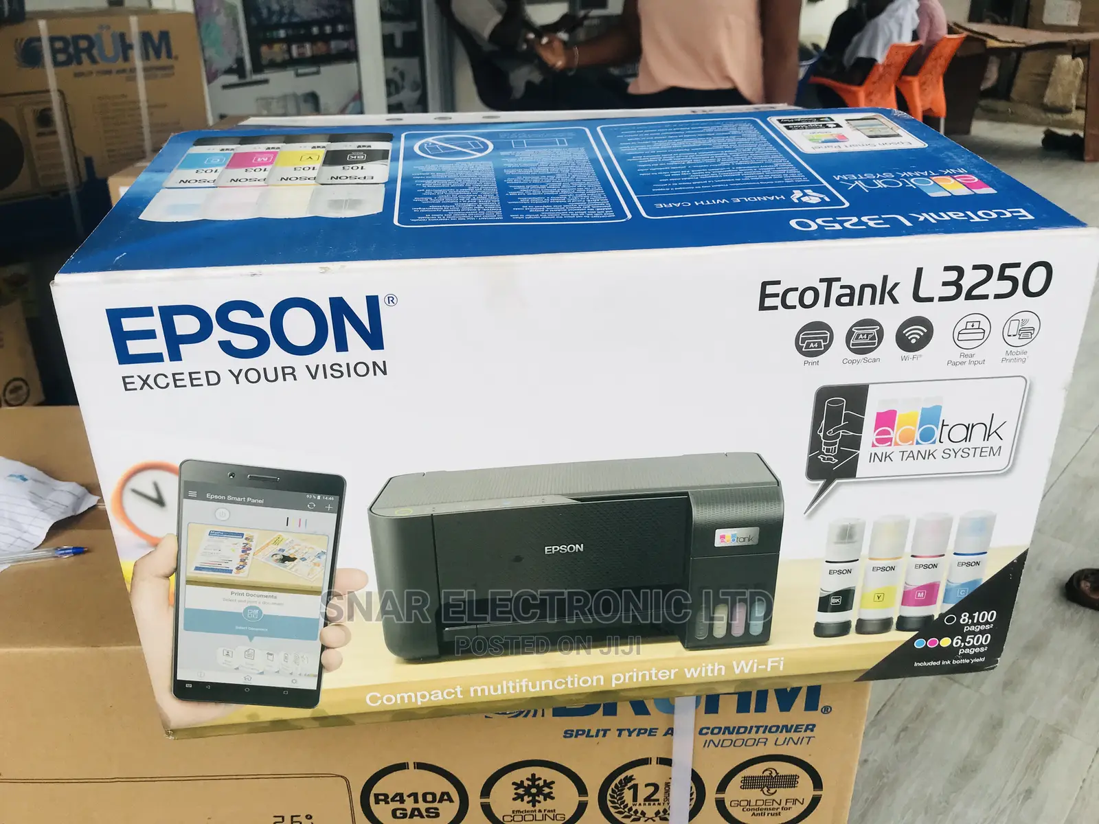 Original Epson Ecotank L3250 Black WiFi AllinOne Ink Tank in Accra Metropolitan Printers