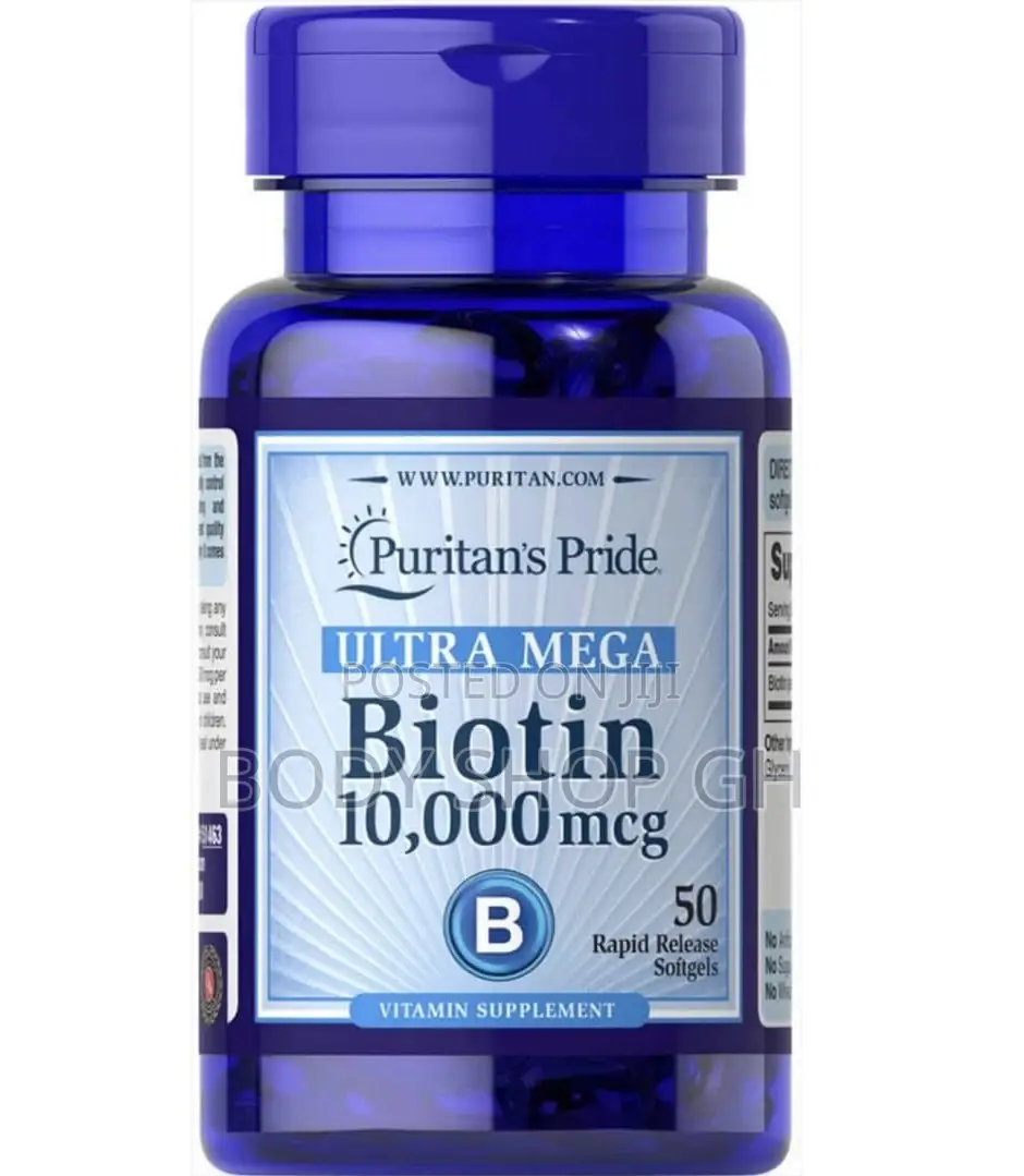 Puritans Pride Ultra Mega Biotin - 50 Softgels