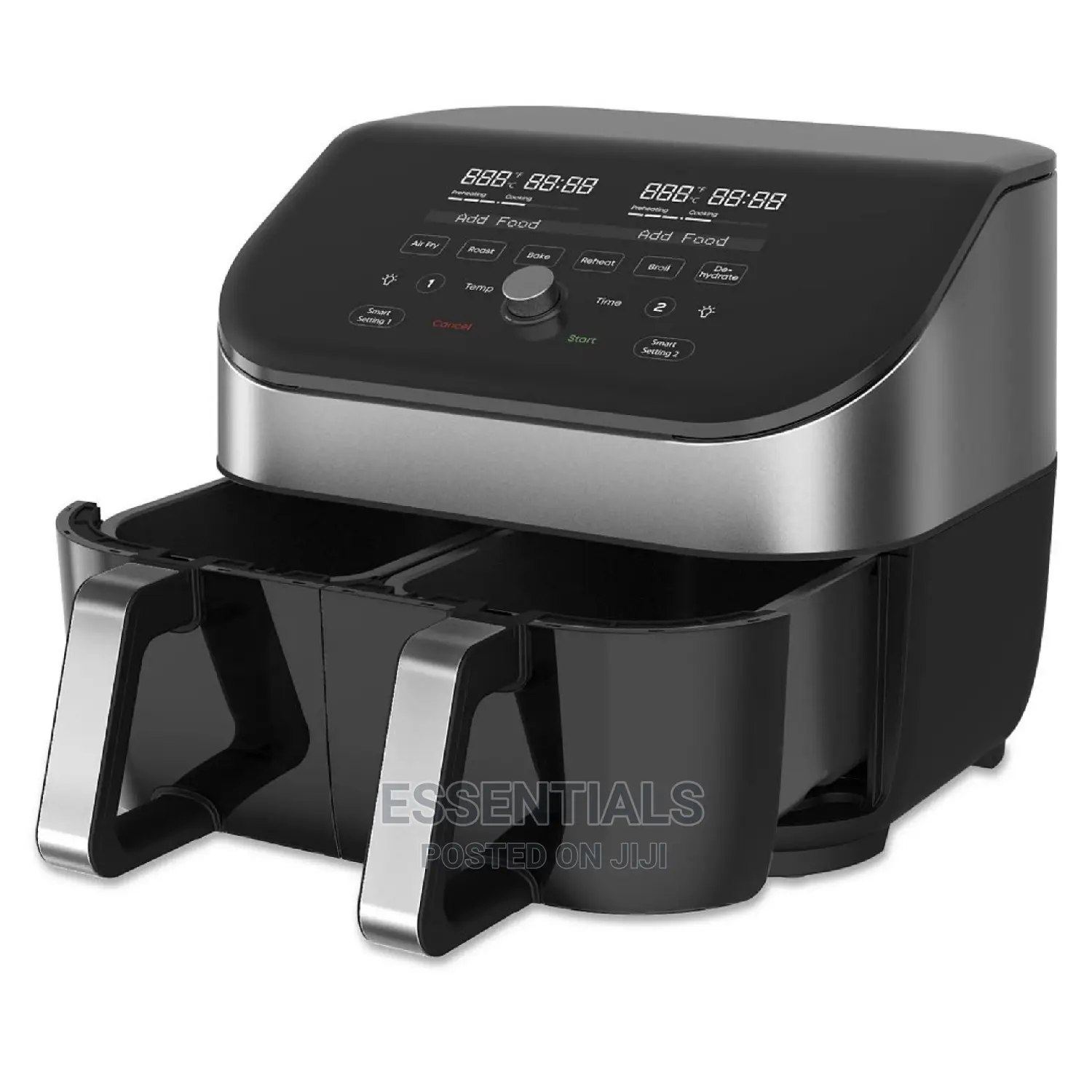 Instant Vortex Black 8-in-1 Dual Basket Air Fryer - 7.6L