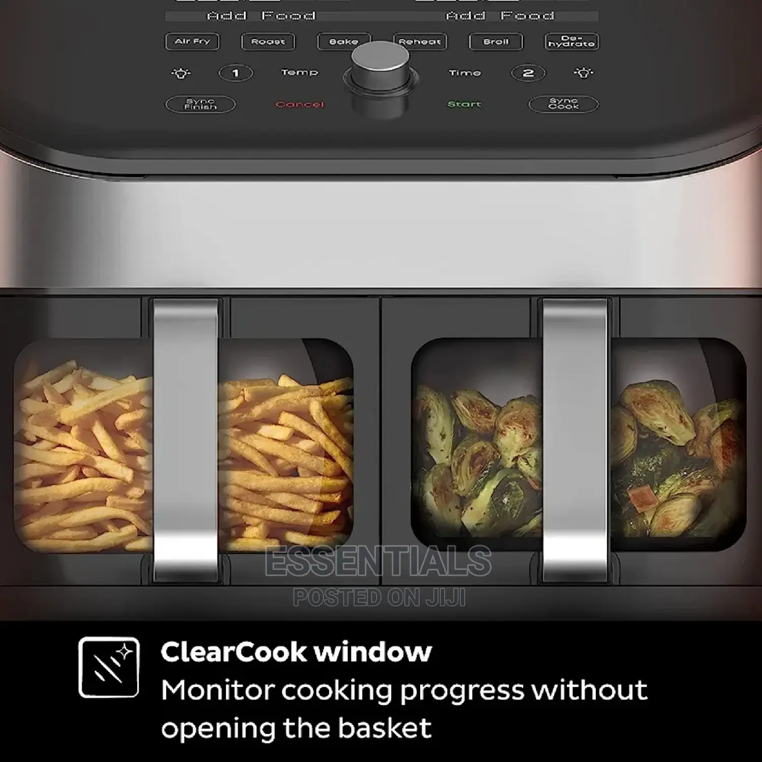 Instant Vortex Black 8-in-1 Dual Basket Air Fryer - 7.6L