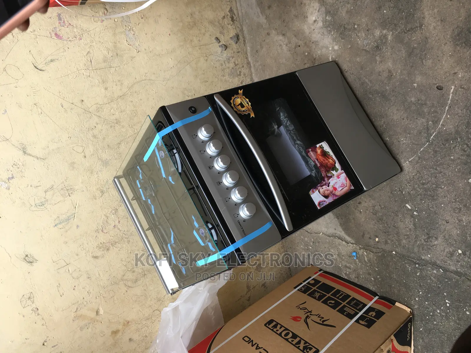 Qualified Volcano 4burner Gas Cooker With Oven and Grill