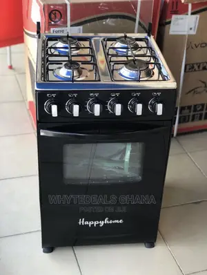 Happy Home 4-Burner Gas Cooker Oven Grill Premium Quality