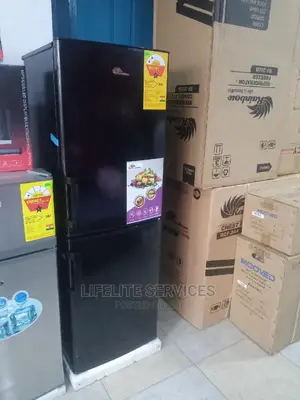 Shinny Black Fridge Rainbow 140ltrs