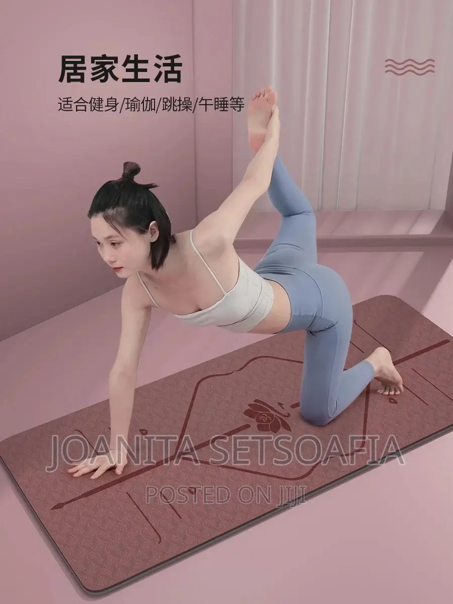 Jumbo Sized Position Line Yoga Mat