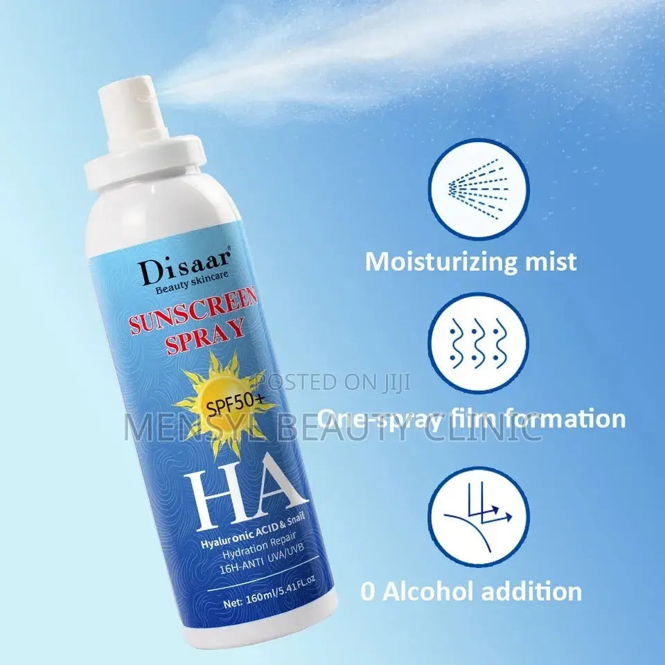 DISAAR Sunscreen Spray SPF50+ HA Hyaluronic Acid UVA/UVB 1