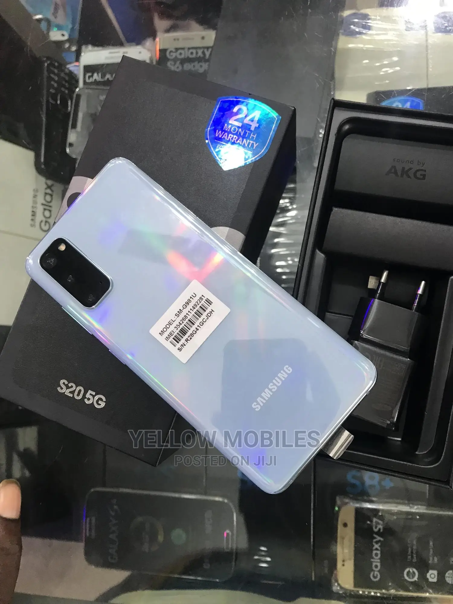 New Samsung Galaxy S20 128 GB Blue
