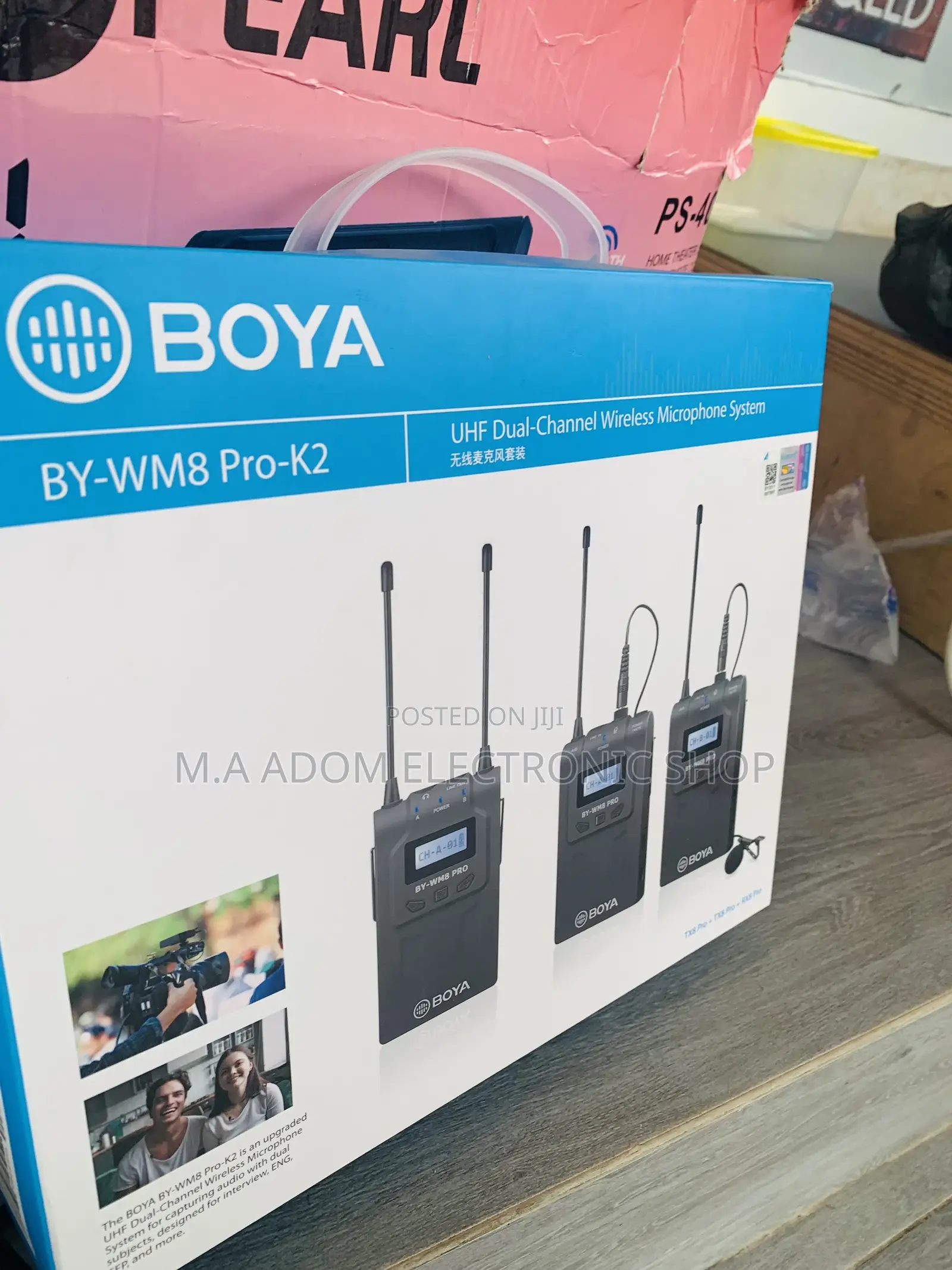 BOYA by-Wm8 Pro- UHF Dual-Channel Wireless Microphone Syst