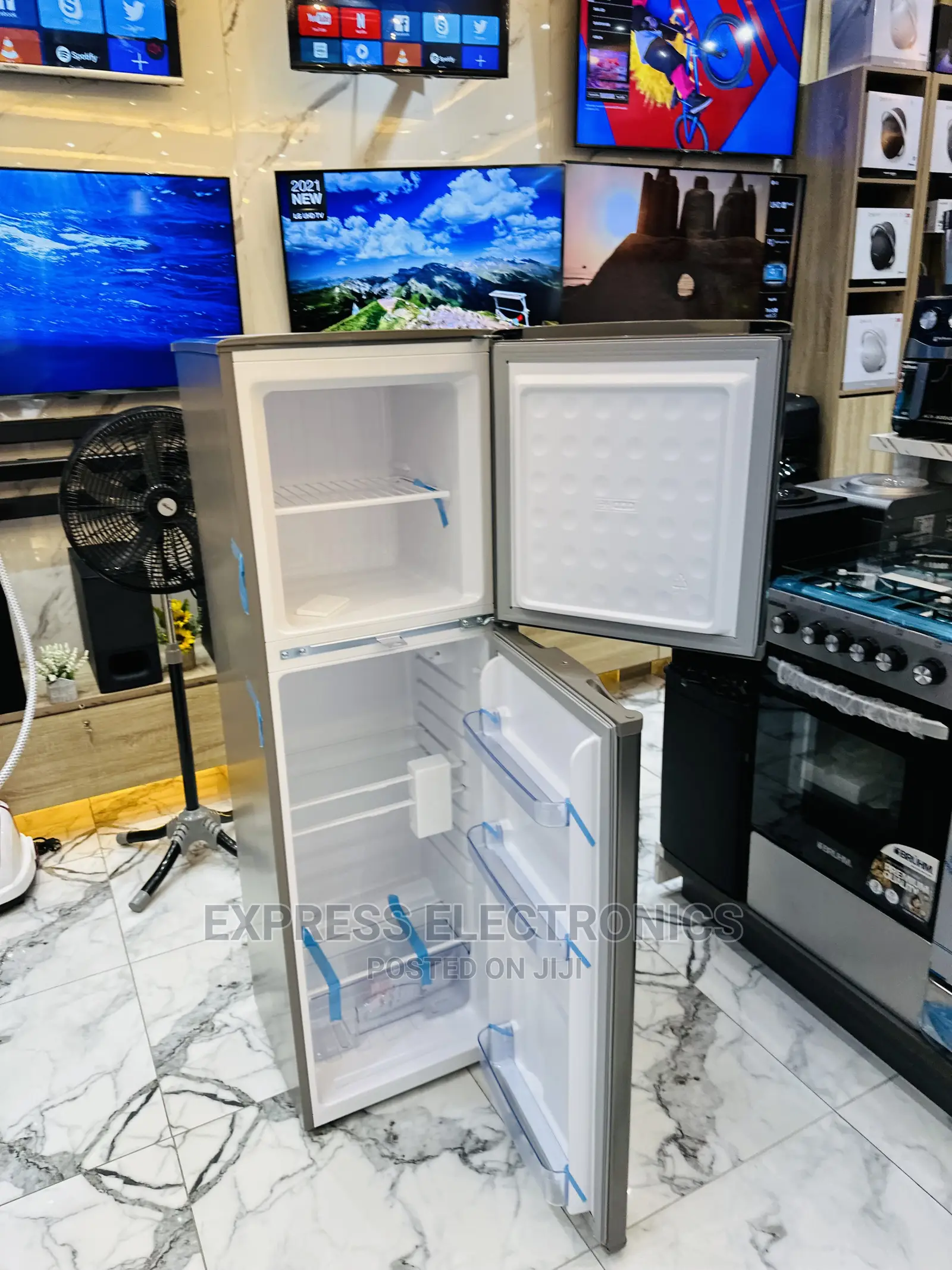 Perfect  Design Double Door Fridge Pearl PCF-270