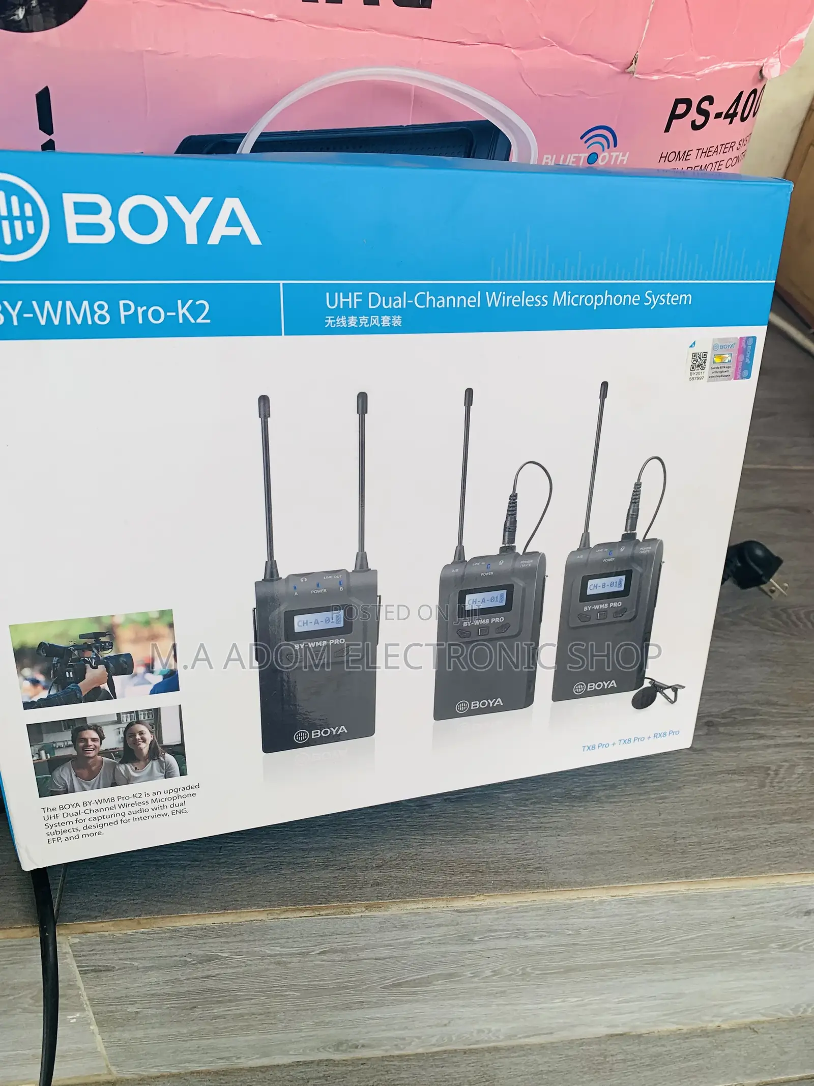 New Boya UHF Wireless Microphone for Live Streaming