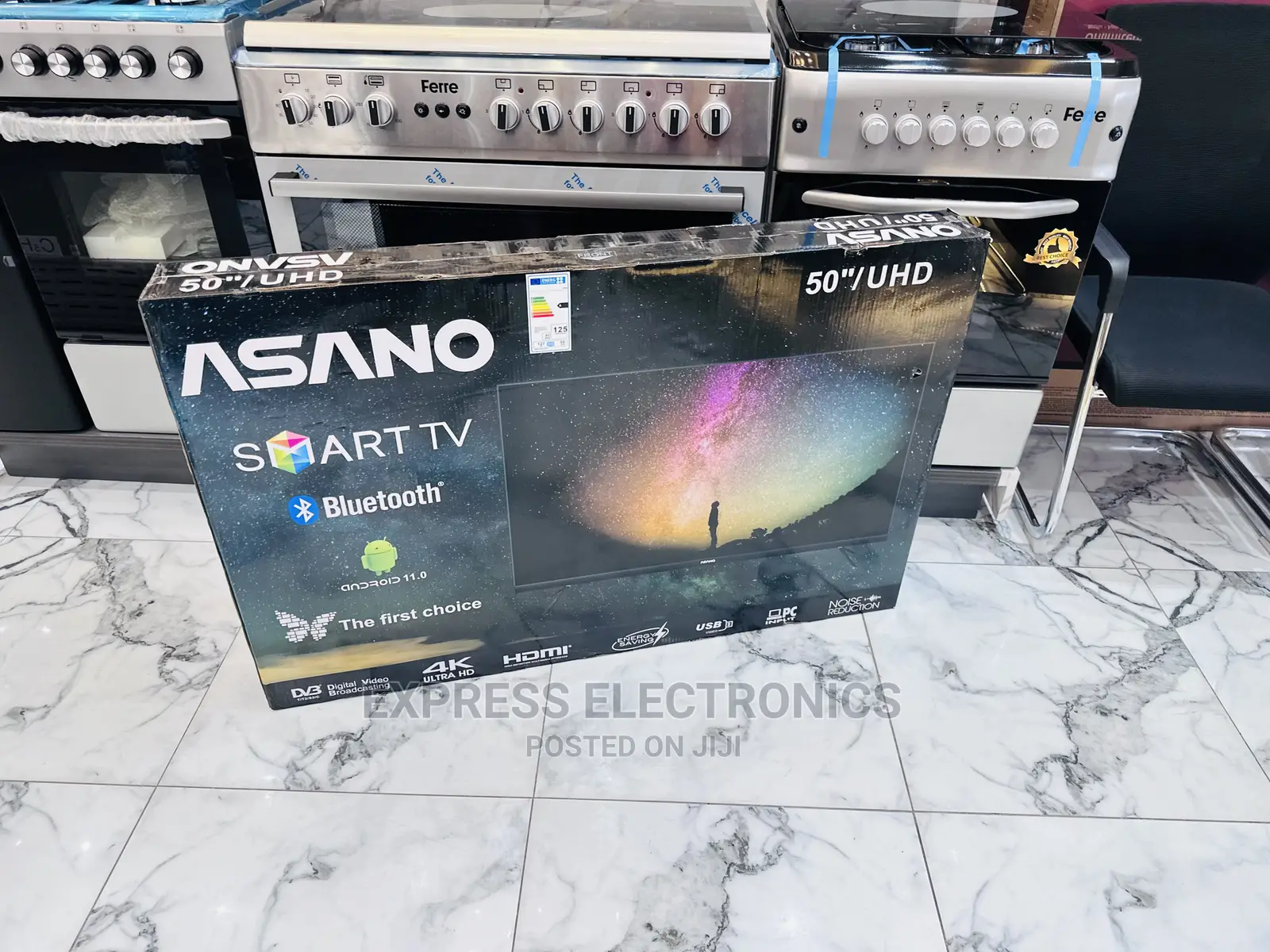 Asano 50”Uhd Smart Hub Glossary Display