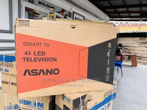 Asano 43”Glossy Black Slim Smart 