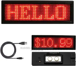USB Digital Display Pixels Rechargeable LED Card Screen