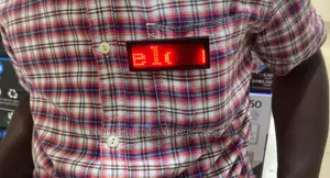 USB Digital Display Pixels Rechargeable LED Card Screen