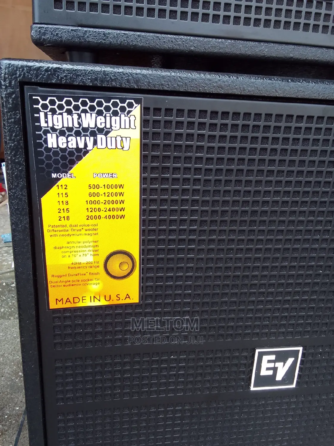 Ev 18INCHES Single Bass Speaker