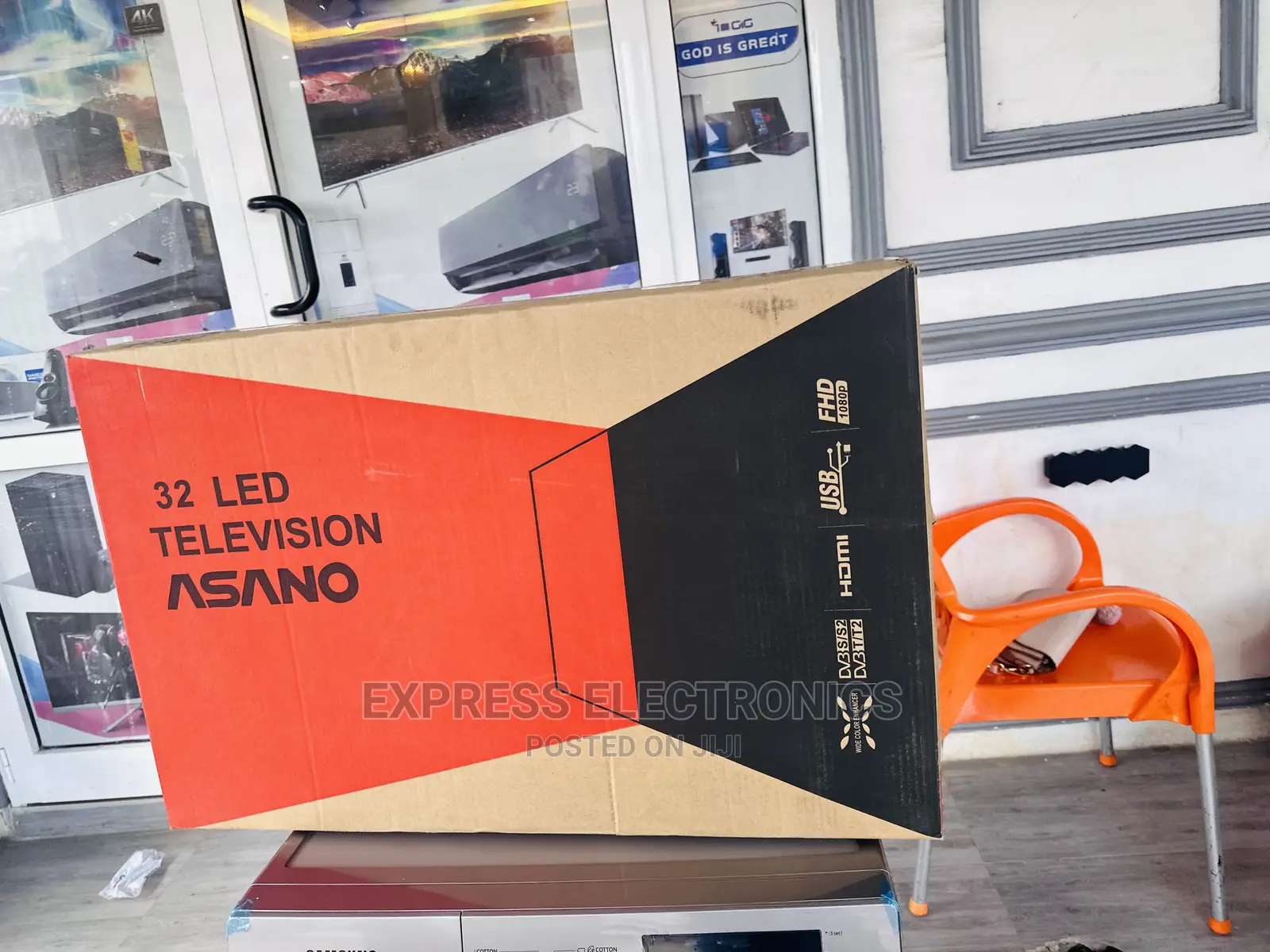 Realistic Shades and Hues Digital Satellite Asano 32”Tv