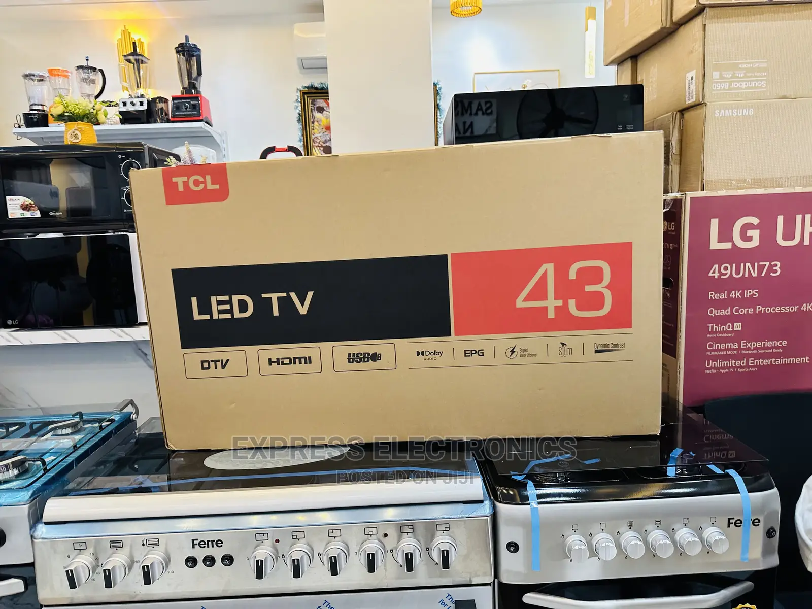 Wide Range of Colors 43D3200 TCL FHD Satellite Digital Tv