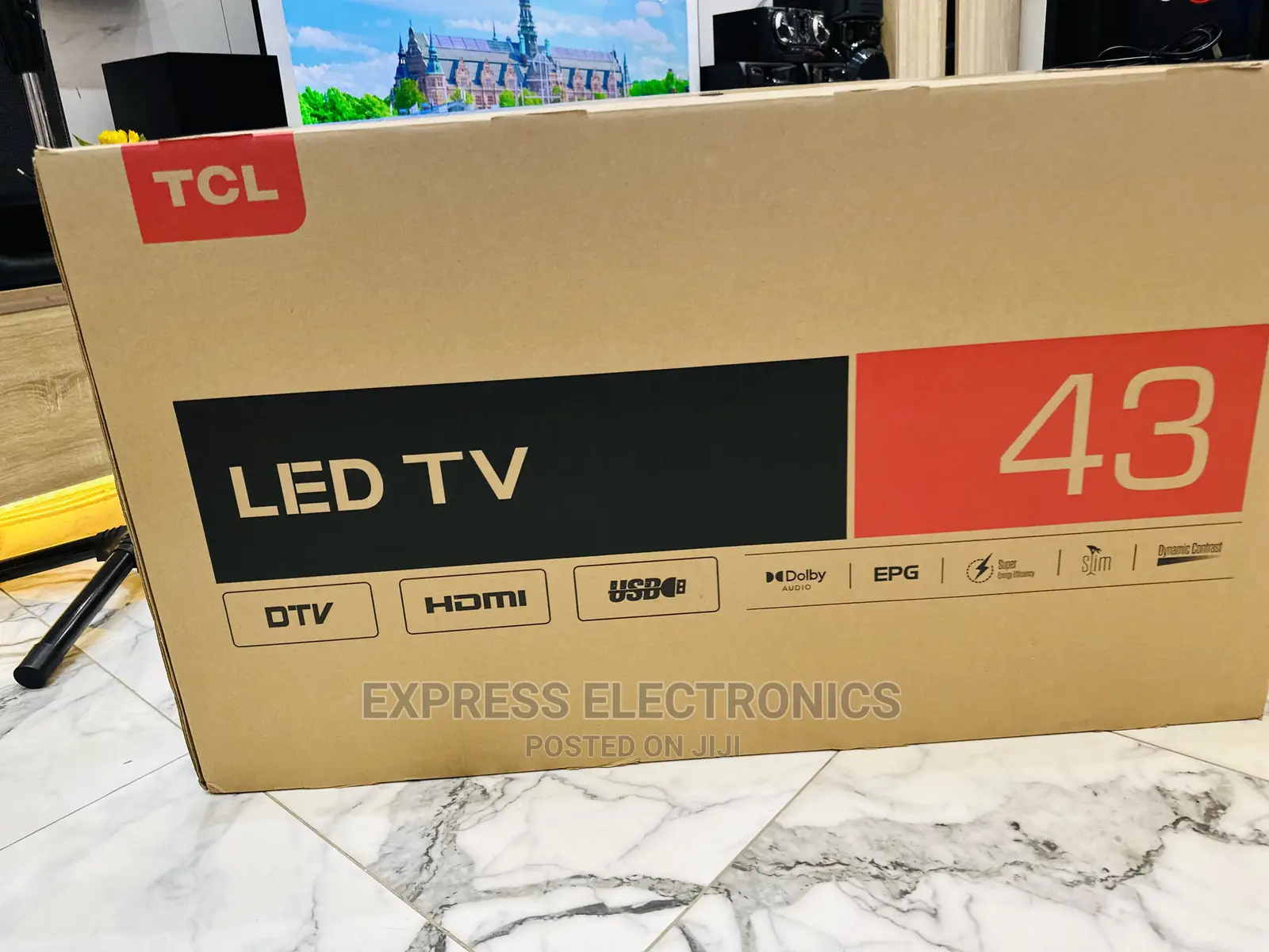 High Contrast FHD Display Satellite Digital 43”D3200 Tv