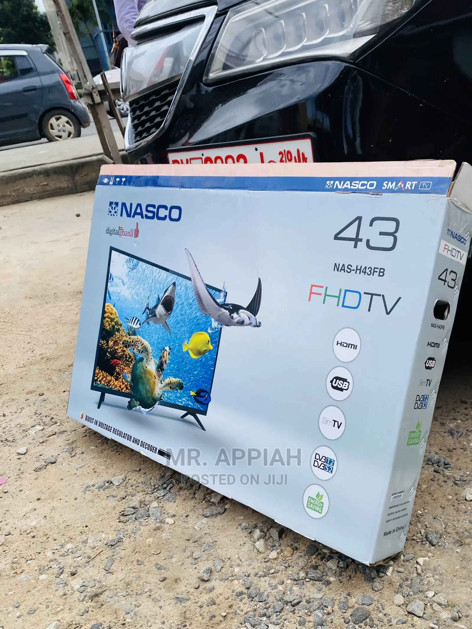 (Nas-H43fb)Clear Nasco 43 Inch Digital Satelite FHD Tv,