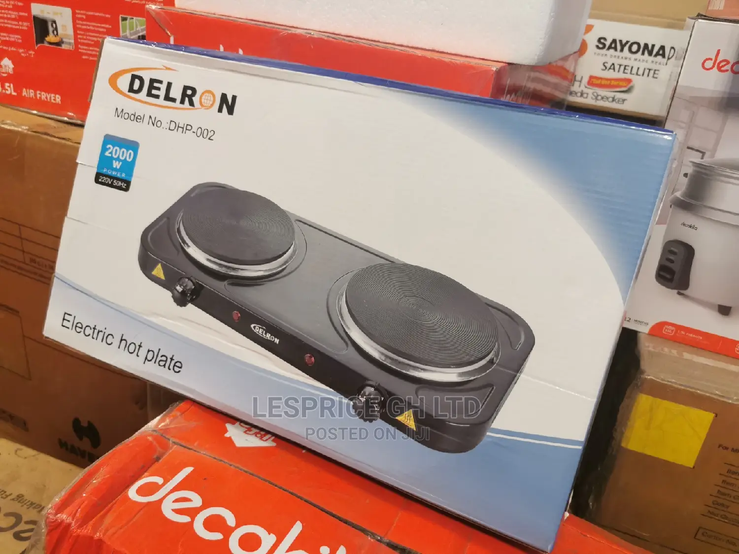 Delron DHP- 2 Burner Hot Plate – 2000W
